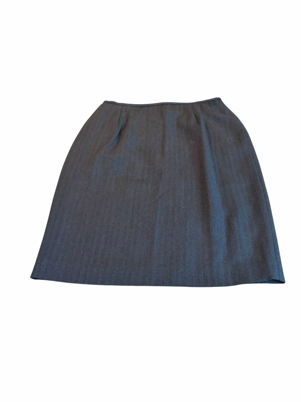 LRL lined wool blend skirt